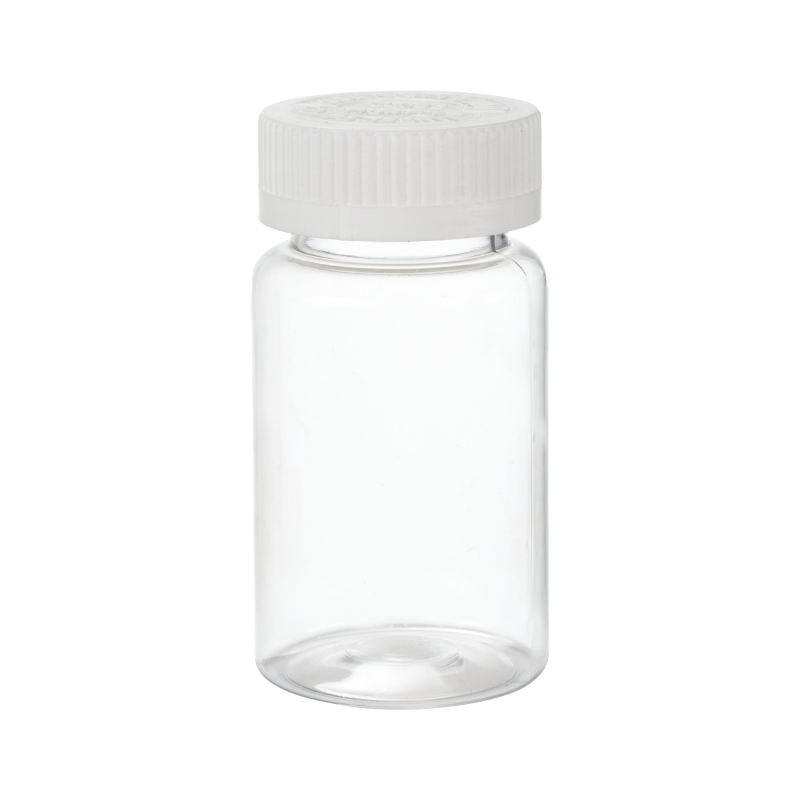 Runde PET-Flasche mit 100 ml Fassungsvermögen