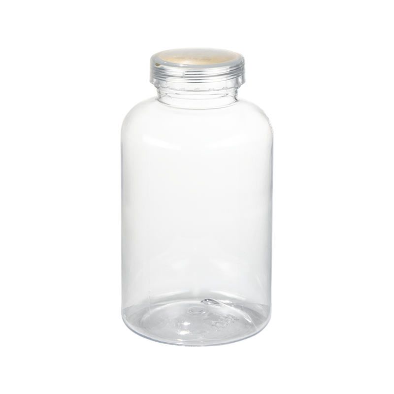 Einfache runde 500-ml-PET-Flasche