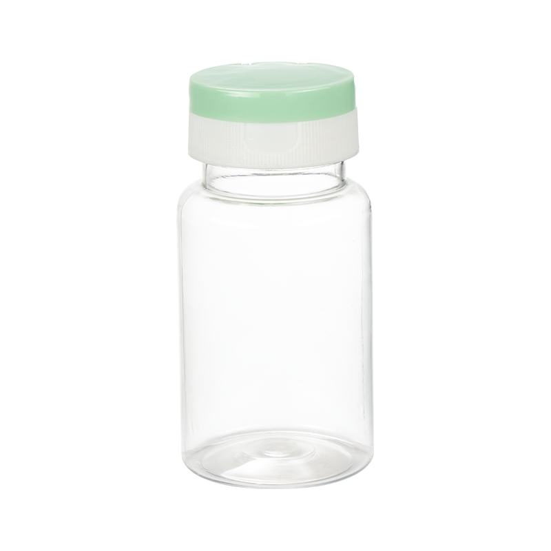 Runde PET-Flasche mit 100 ml Fassungsvermögen