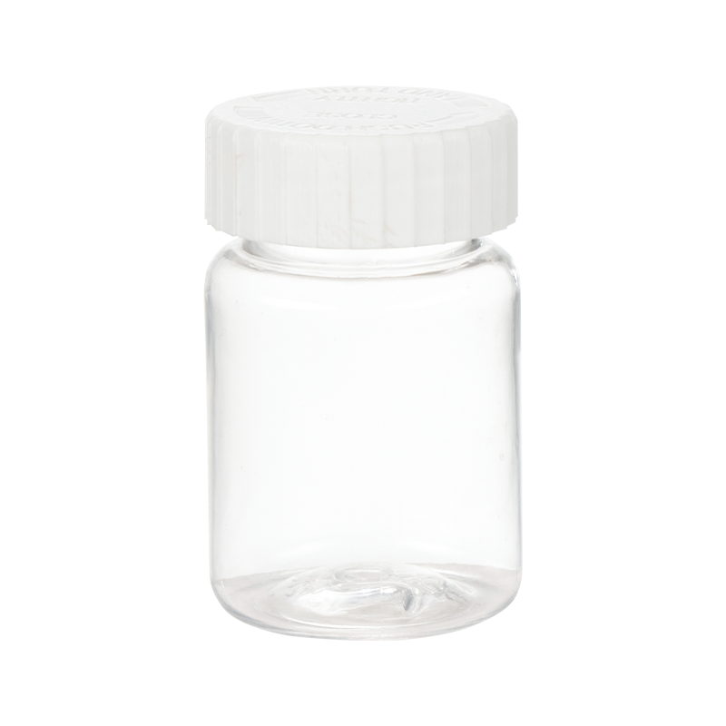Runde PET-Flasche mit 60 ml Fassungsvermögen