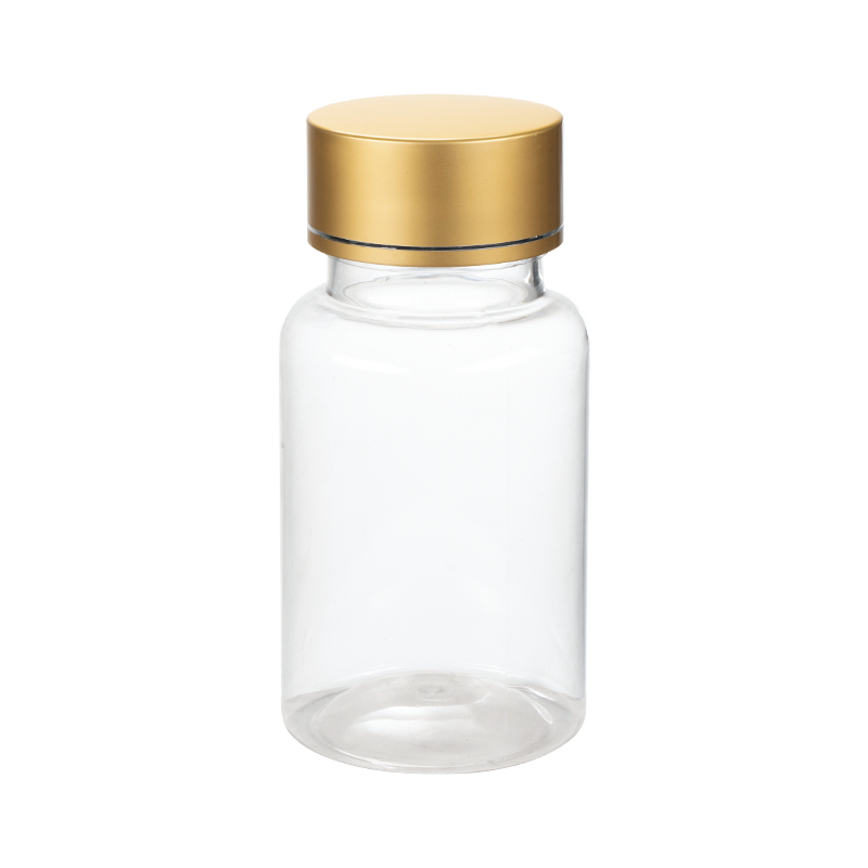 Runde PET-Flasche mit 120 ml Fassungsvermögen