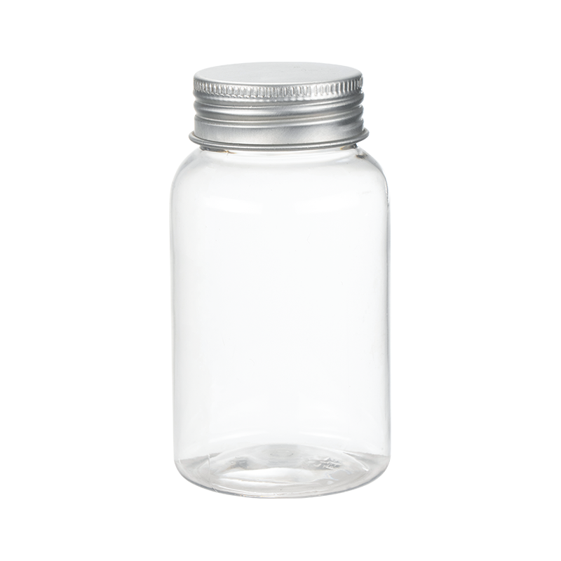 Runde PET-Flasche mit 120 ml Fassungsvermögen