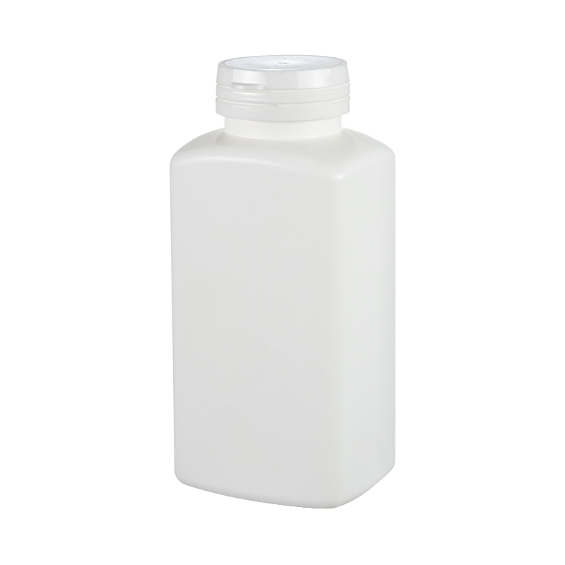 Abreißbare quadratische 250-ml-HDPE-Flasche
